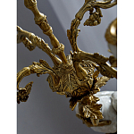 Подсвечник белый Попугай из фарфора с бронзовыми элементами Eden Garden варинант исполнения - 8 | Loft Concept в Ижевске