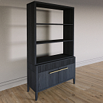 Стеллаж Primo с ящиками Черный дуб  варинант исполнения - 2 | Loft Concept в Ижевске