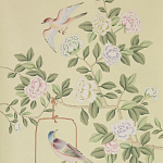 Обои ручная роспись Askew Verdigris  варинант исполнения - 1 | Loft Concept в Ижевске