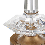 Настольная лампа с прозрачным корпусом и фактурным абажуром Charm and Luxury варинант исполнения - 1 | Loft Concept в Ижевске