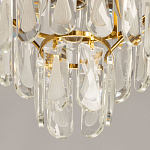 Люстра многоярусная с овальными прозрачными подвесками 28 см Harmonica варинант исполнения - 9 | Loft Concept в Ижевске