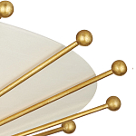 Потолочный светильник в форме конуса с каркасом золотого цвета и тканевым абажуром Inspiration in Light варинант исполнения - 1 | Loft Concept в Ижевске