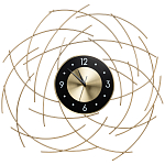 Часы настенные из металла с чёрным циферблатом Current Time варинант исполнения - 1 | Loft Concept в Ижевске