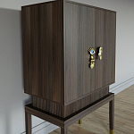 Кабинетный шкаф Elsa Dreams Walnut с 2-мя ящиками варинант исполнения - 5 | Loft Concept в Ижевске