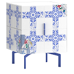 Тумба на синих ножках Short Re Rblue варинант исполнения - 1 | Loft Concept в Ижевске