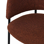 Стул полукруглый мягкий с буклированной обивкой Chair with Boucle Upholstery варинант исполнения - 8 | Loft Concept в Ижевске
