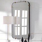 Зеркало настенное в черной металлической раме Mirror Cardinal варинант исполнения - 5 | Loft Concept в Ижевске