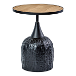 Приставной столик с факутрным черным основанием Ethiopia варинант исполнения - 1 | Loft Concept в Ижевске
