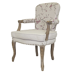 Кресло с изображением сакуры Aubrey Classical Armchair beige flax варинант исполнения - 3 | Loft Concept в Ижевске