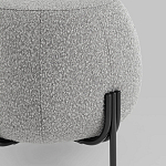 Пуф в ткани букле серого цвета Pikelet варинант исполнения - 3 | Loft Concept в Ижевске