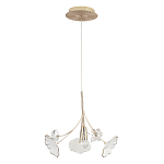 Подвесной светильник с белыми и прозрачными цветочными лепестками Wintery flovers варинант исполнения - 1 | Loft Concept в Ижевске