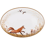 Блюдо овальное из фарфора с изображением животных Hunting Porcelain Collection варинант исполнения - 1 | Loft Concept в Ижевске