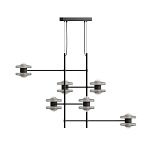 Каркасная люстра Balance варинант исполнения - 1 | Loft Concept в Ижевске