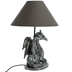 Настольная лампа с абажуром Дракон Silver Dragon варинант исполнения - 3 | Loft Concept в Ижевске