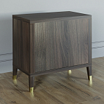 Прикроватная тумбочка с полкой Elsa Dreams Walnut  варинант исполнения - 4 | Loft Concept в Ижевске