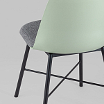 Стул из прочного пластика на металлическом основании Anora Green  варинант исполнения - 6 | Loft Concept в Ижевске