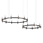 Люстра подвесная с цилиндрическими плафонами на двух круглых подвесах  Arnaut Light варинант исполнения - 1 | Loft Concept в Ижевске