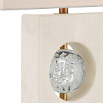 Настольная лампа из мрамора с тканевым прямоугольным абажуром Eternity варинант исполнения - 1 | Loft Concept в Ижевске