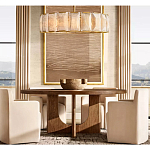 Люстра круглая Д150 см с абажуром из прямоугольных панелей Calling to Shine варинант исполнения - 2 | Loft Concept в Ижевске