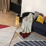 Чехол на подушку с рисунком горчичного цвета Elan Textured варинант исполнения - 1 | Loft Concept в Ижевске