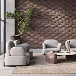 Гипсовая 3D панель с принтографией PM-108 варинант исполнения - 3 | Loft Concept в Ижевске