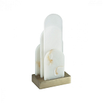 Настольная лампа с белыми вертикальными элементами Alabaster Totem   варинант исполнения - 4 | Loft Concept в Ижевске