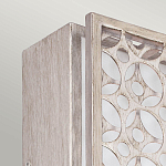 Бра прямоугольное в серебрянном цвете с ажурной решеткой Feiss варинант исполнения - 2 | Loft Concept в Ижевске