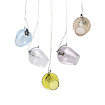 Люстра линейная с 5-ю разноцветными стеклянными плафонами Kaleido варинант исполнения - 1 | Loft Concept в Ижевске