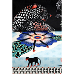 Большой Трехместный Диван с цветным принтом Qalakabusha Large Sofa варинант исполнения - 7 | Loft Concept в Ижевске