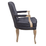 Кресло Aubrey Classical Armchair dark grey velour варинант исполнения - 2 | Loft Concept в Ижевске