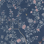 Обои ручная роспись Houghton Dark Blue варинант исполнения - 3 | Loft Concept в Ижевске