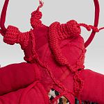 Настенный ковер разноцветный из одежды Heart варинант исполнения - 3 | Loft Concept в Ижевске