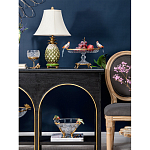 Чаша из прозрачного стекла с фигурками разноцветных попугаев на ободке 38 Eden Garden варинант исполнения - 5 | Loft Concept в Ижевске