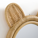 Зеркало из ротанга в форме головы медведя Wicrer Furniture варинант исполнения - 3 | Loft Concept в Ижевске