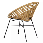 Стул круглый с ротанговым плетением Round Wicker Stool варинант исполнения - 4 | Loft Concept в Ижевске
