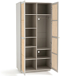 Шкаф с двумя дверцами из плетеного ротанга Tomio Wicker Furniture варинант исполнения - 3 | Loft Concept в Ижевске