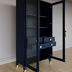 Дизайнерский шкаф витрина Elsa Dreams Blue с 4-мя ящиками варинант исполнения - 7 | Loft Concept в Ижевске