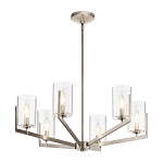 Люстра с 6-ю прозрачными цилиндрическими плафонами Kichler варинант исполнения - 10 | Loft Concept в Ижевске