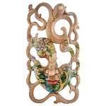 Маска деревянная резная расписная Tropical Paradise варинант исполнения - 4 | Loft Concept в Ижевске