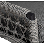 Диван двухместный уличный темно-серый Street Bliss варинант исполнения - 2 | Loft Concept в Ижевске