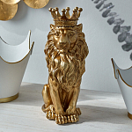 Статуэтка лев с детализированной гривой и изящной короной Lion Crown  варинант исполнения - 4 | Loft Concept в Ижевске