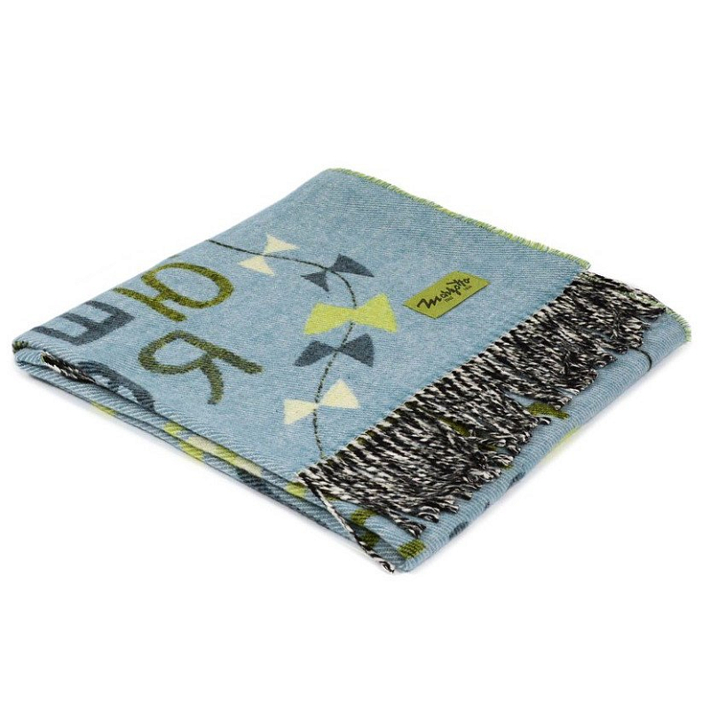 Плед ALP 1 Marzotto Серо-голубой в Ижевске | Loft Concept 