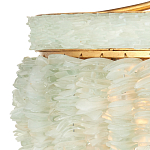 Подвесной светильник с каскадом из стеклянных декоративных элементов на золотом каркасе Shining Sea Glass варинант исполнения - 1 | Loft Concept в Ижевске