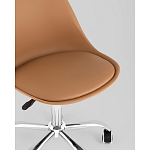 Офисный стул на металлическом основании EGGERY Brown пластик варинант исполнения - 2 | Loft Concept в Ижевске