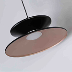 Бра черного цвета с двойным абажуром в форме конусов Obsidian Touch варинант исполнения - 2 | Loft Concept в Ижевске