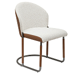 Стул мягкий с обивкой из рогожки и экокожи Contrasting Performance варинант исполнения - 5 | Loft Concept в Ижевске