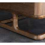 Прикроватный деревянный столик с 2-мя ящиками Moon Walnut Furniture варинант исполнения - 6 | Loft Concept в Ижевске