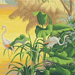 Обои ручная роспись Le Brésil Special Colourway варинант исполнения - 2 | Loft Concept в Ижевске