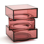 Стол журнальный в форме кубов Acrylic Furniture Lumina Crimson Clarity варинант исполнения - 1 | Loft Concept в Ижевске