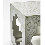 Приставной столик с перламутром Bone Inlay Side Table Floral Design варинант исполнения - 3 | Loft Concept в Ижевске